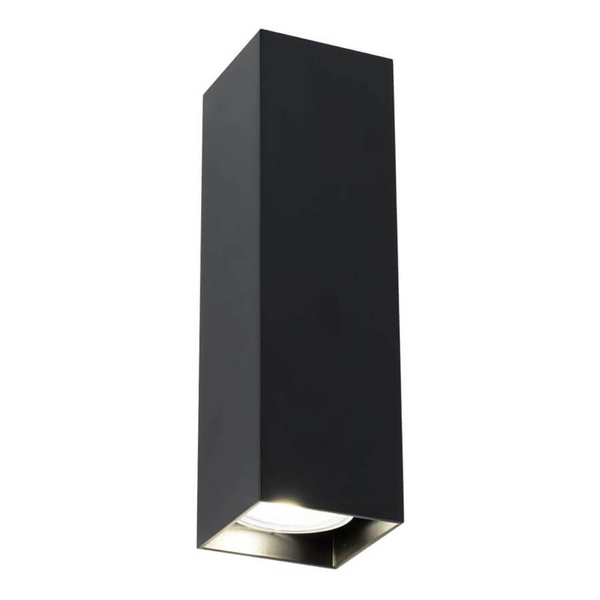 Kinkiet LAMPA ścienna OZU 4402 Shilo metalowa OPRAWA przyścienna prostokątna czarna