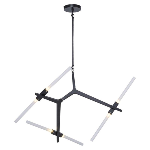 Lampa wisząca futurystyczna Sticks ST-1001-6 black Step do salonu czarna