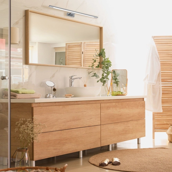 LAMPA ścienna SHINE ML5569 Milagro łazienkowa OPRAWA metalowy kinkiet LED 12W 4000K galeryjka IP44 chrom