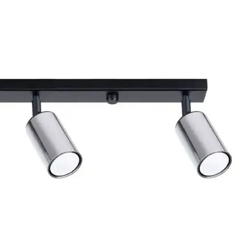 Lampa sufitowa na listwie Winx SL.1371 Sollux tubki chrom czarny
