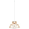 Lampa wisząca Kymi C 10572 Nowodvorski klatka nad stół drewniana