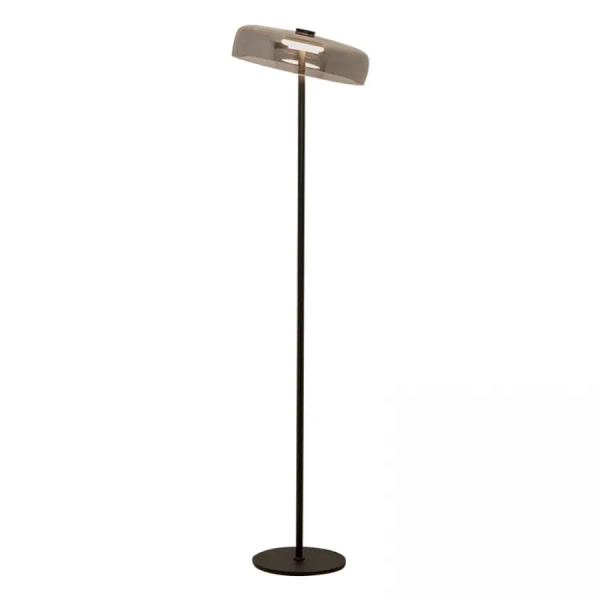 Szklana podłogowa lampa 23055 LED 15W 3000K stojąca czarny