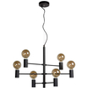 Loftowa LAMPA wisząca LEANNE  21421/06/30 Lucide metalowa OPRAWA zwis czarny