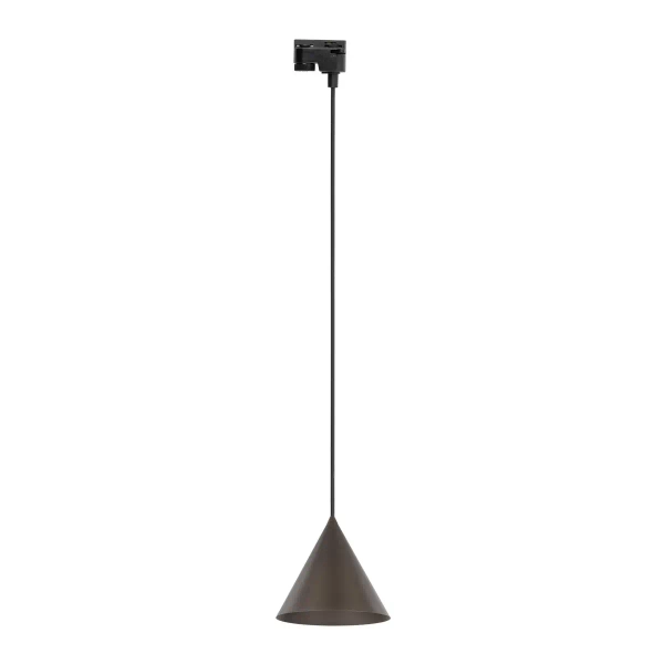 1-fazowa lampa wisząca TRACER CONO 10651 stożkowa czarny brązowy
