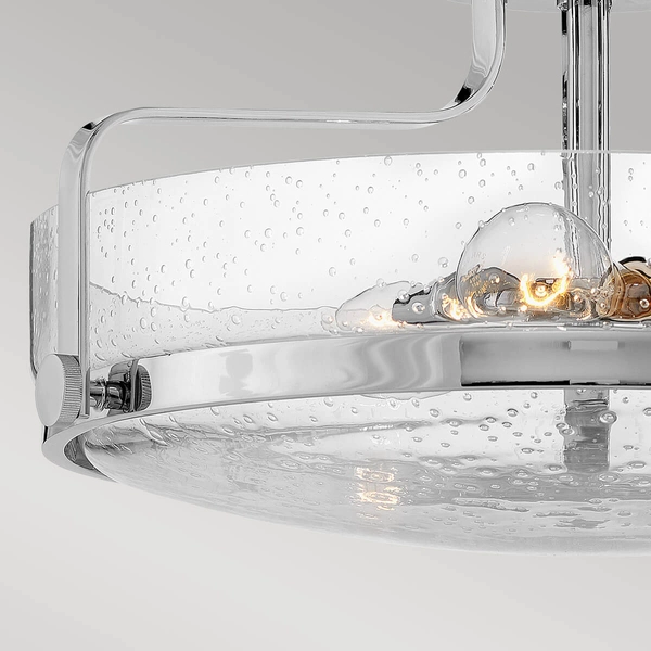 Natynkowa lampa szklana Harper HK-HARPER-SFM-CM-CS Hinkley chrom przezroczysty