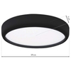 Plafon LAMPA sufitowa GEA ML6394 Milagro okrągła OPRAWA metalowa LED 36W 3000K - 6000K z pilotem czarna