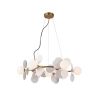 Wisząca lampa CHIC biała złota ST-DL-2969P-9 9xG9 5W kulista