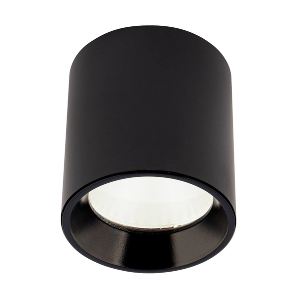 Zestaw spot sufitowy Tub C0211 + RC0155/C0156 BLACK Maxlight LED 7W 3000K z pierścieniem czarny