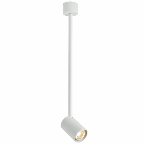 Spot LAMPA sufitowa Tuka Bianco L Orlicki Design regulowana OPRAWA metalowa downlight tuba biała