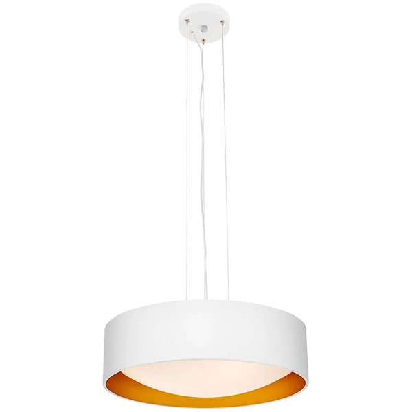 LAMPA wisząca VERO 10449301 Kaspa metalowa OPRAWA okrągły zwis biały