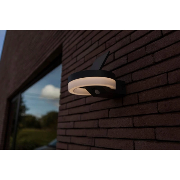 Elewacyjna lampa z czujnikiem RUNDA 6915801335 LED 12W 4000K IP54 czarna