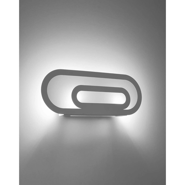 Biała lampa ścienna SL.0931 nowoczesny kinkiet do salonu