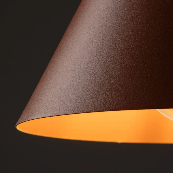 Wisząca lampa stożkowa CONO 10076 nad stół ceglany