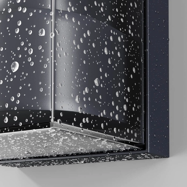 Prostokątna lampa naścienna Conf O450WL-01GF Maytoni IP65 grafitowy