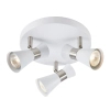 Metalowa lampa sufitowa Folie 108628 Markslojd regulowana biała nikiel