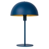 Stołowa LAMPA stojąca SIEMON 45596/01/35 Lucide metalowa LAMPKA biurkowa kopuła niebieska