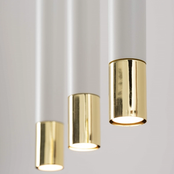 Pokojowa kaskada wisząca Sopel Grand 33391 nowoczesna biała złota