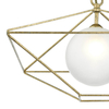 Geometryczna lampa wisząca ORSINI ORS0135 kula złoty biały