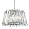 Kryształowa lampa wisząca Mirabell glamour crystal do salonu chrom