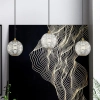 Kulista wisząca lampa Marni QN-MARNI-1P-NBR LED 5W 3000K mosiądz