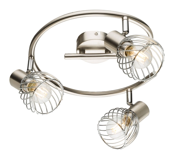 Lampa nasufitowa Texas 54809-3 druciana satyna chrom