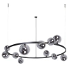 Lampa wisząca molekuły szklane Bolero 41327 grafitowe czarne