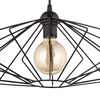 Wisząca lampa druciana klatka VEN W-CORF/C BK loft czarna