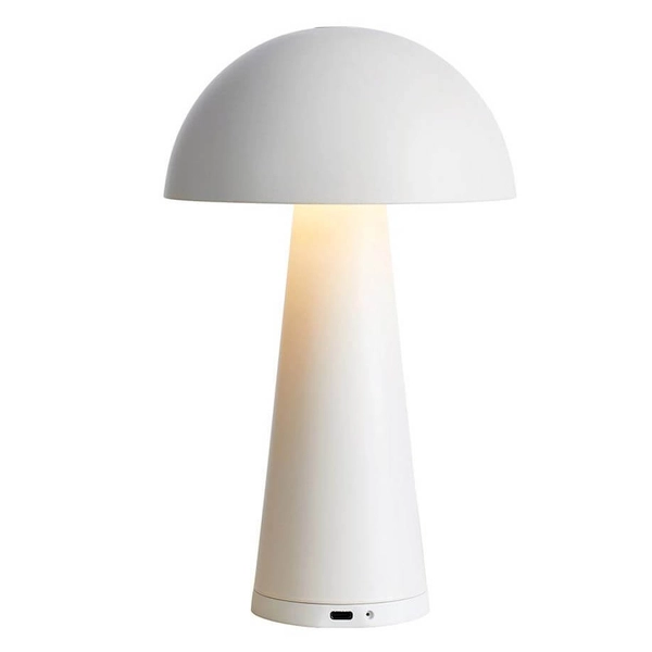 Lampka stojąca grzybek Fungi 108656 Markslojd IP44 metalowy biały