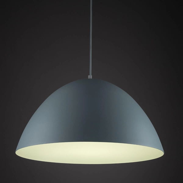 Zwisająca lampa do sypialni Faro 974 kopuła metalowa miętowa