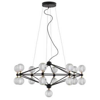 Modernistyczna lampa wisząca BOYA LE42740 LED 78W 3200K do holu czarna