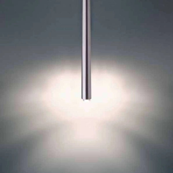 LAMPA wisząca SOPEL 33148 Sigma metalowa OPRAWA zwis tuba srebrna