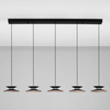 Lampa wisząca na belce GUANAY LE44744 LED 24W 3000K stożki czarna złota
