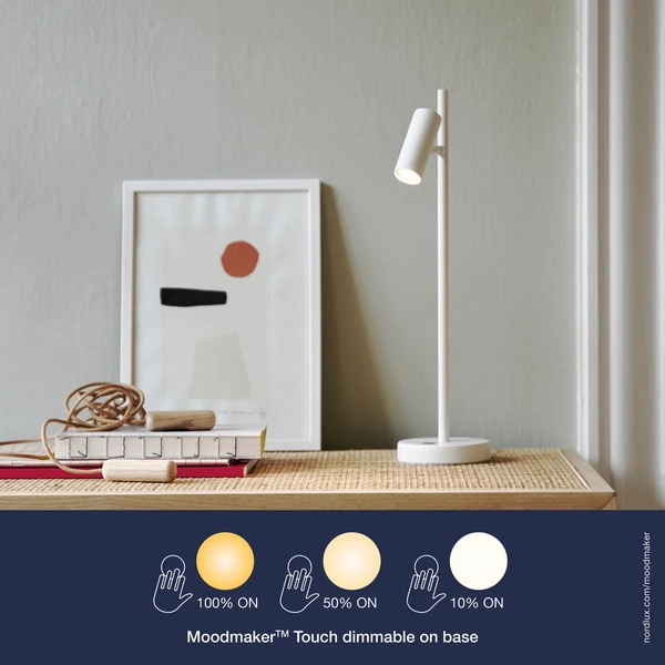 Lampka stołowa Omari 2112245001 Nordlux do gabinetu spot biały