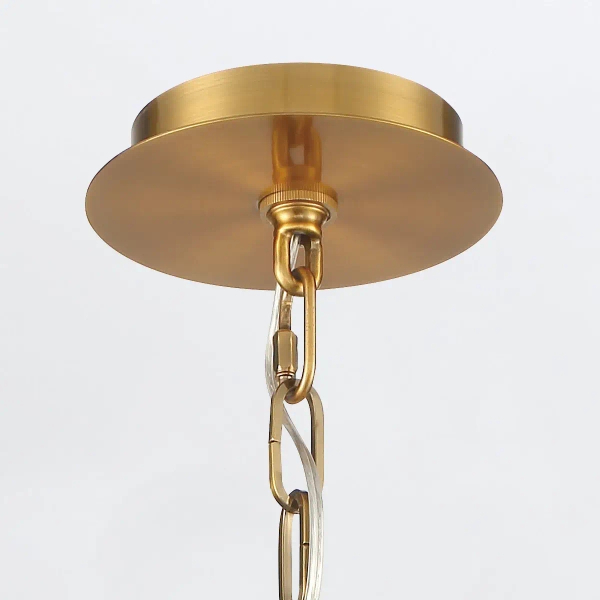 Okrągła lampa wisząca Nottingham QN-NOTTINGHAM-1P-AB złoty przezroczysty