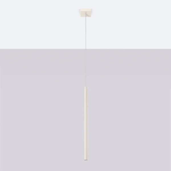 Lampa podłużna wisząca PASTELO SL.1512 tubka nad stół beżowa