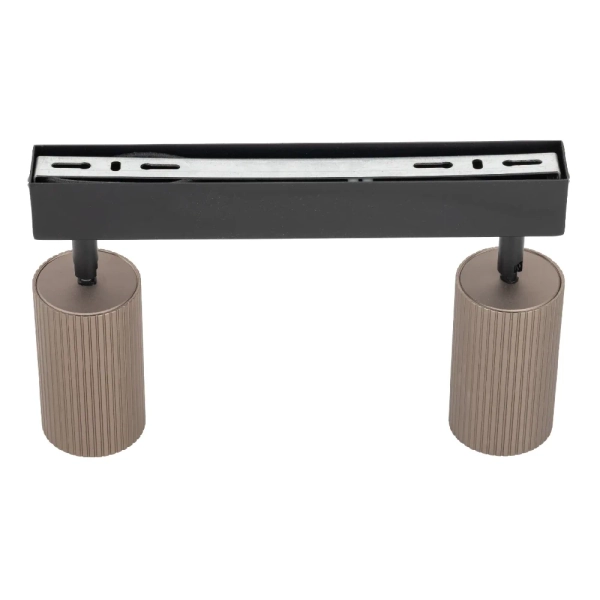 Podwójna regulowana lampa sufitowa Tune 16147 tubki na podsufitce brązowy