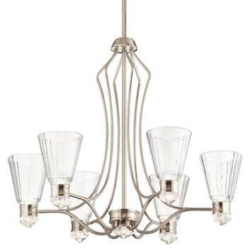 Lampa wisząca QN-KAYVA13-PN LED 36W karafki nikiel