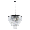 Kryształowy żyrandol glamour Cristal 7614 przezroczysty czarny