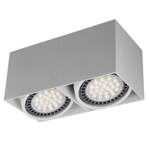 Downlight do salonu Box metalowa lampa sufitowa biała