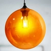 Lampa wisząca EDISON 31-21397 kulista zwis szklana kula ball bursztynowa