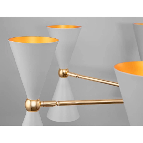 Loftowa LAMPA sufitowa VESPER MOD108PL-14WG Maytoni metalowa OPRAWA plafon industrialny biały