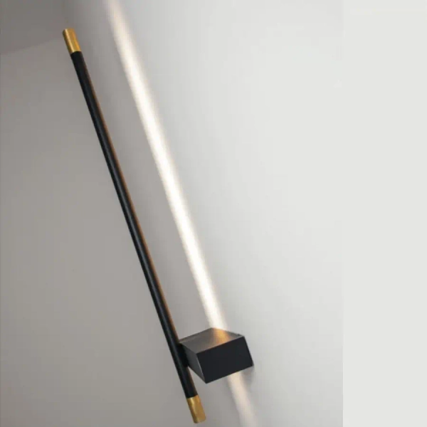 Podłużna ścienna lampa 20338 LED 10W 3000K liniowa czarny