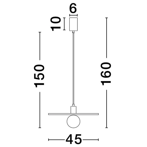 Kulista lampa wisząca ASUNTA LE44658 betonowa bordowo-brązowa