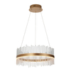 Lampa wisząca okrągła L&-1107671 LED 41W 3000K złoty przezroczysty