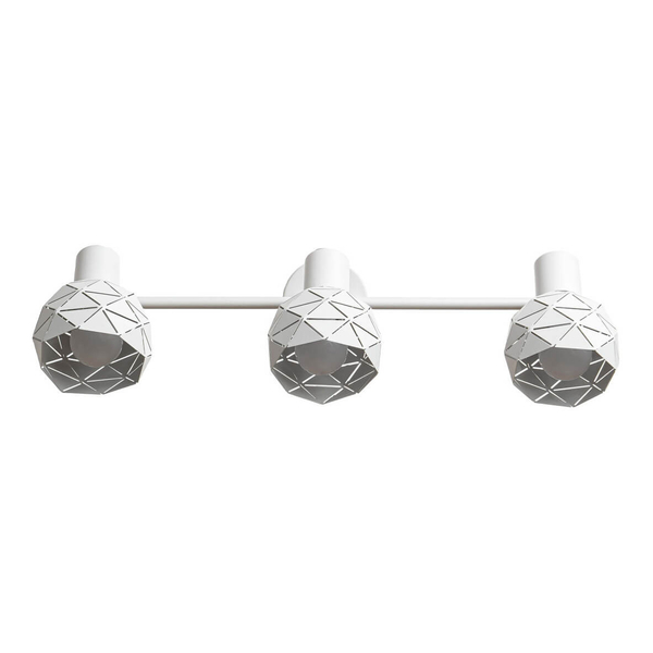 Spot LAMPA sufitowa REUS LP-8069/3WS WH Light Prestige geometryczna OPRAWA regulowane reflektorki białe