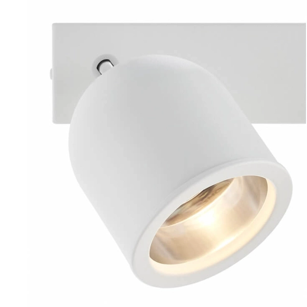 Metalowana lampa sufitowa SPARK 50936401 Kaspa reflektorki regulowane białe