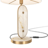Stołowa lampa z abażurem Marmo MOD099TL-01G Maytoni elipsa marmur złota