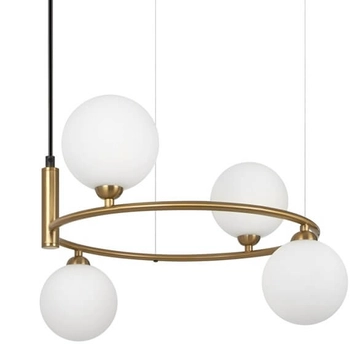 Wisząca lampa Ring MOD013PL-04BS1 pierścień balls mosiądz