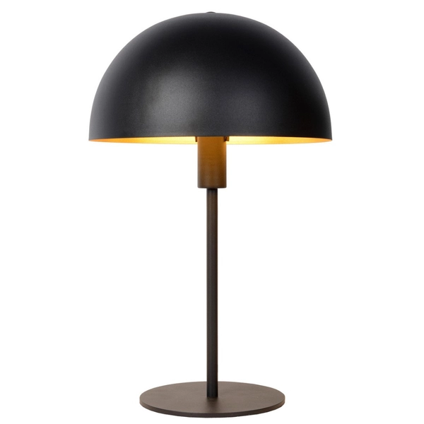 Stojąca LAMPA biurkowa SIEMON 45596/01/30 Lucide stołowa LAMPKA kopuła metalowa czarna