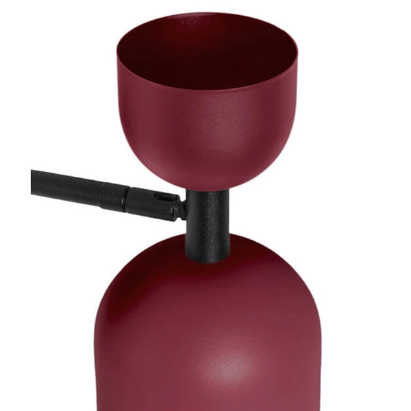 Ścienny kinkiet nad łóżko Supuru SUK14020 do sypialni czarny bordowy